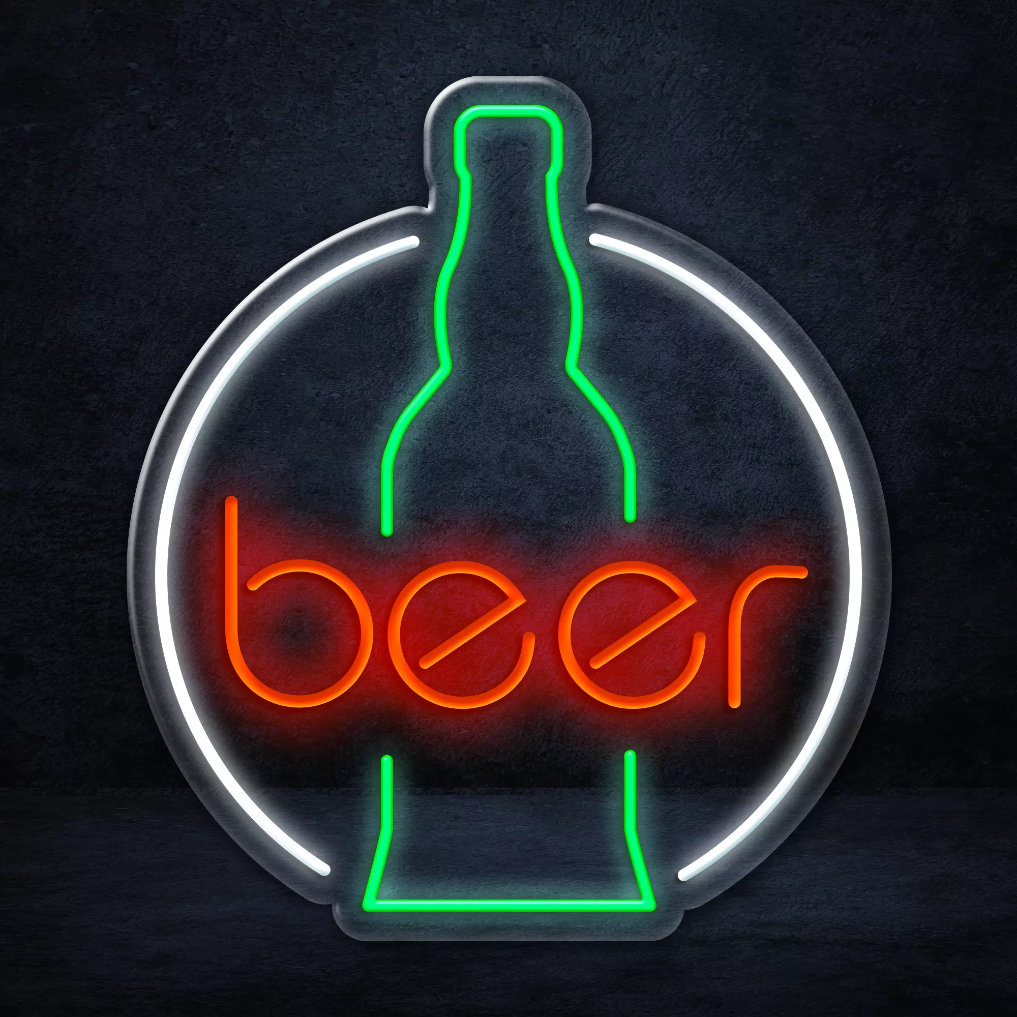 Perfect Bar Decor Beer Bottle LED Neon Sign EUneon