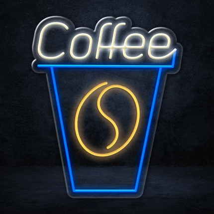 Add a touch of style to your coffee shop or home kitchen with the Coffee to Go LED Neon Sign