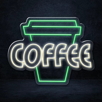 Upgrade your coffee shop with our Coffee Takeaway LED Neon Sign.
