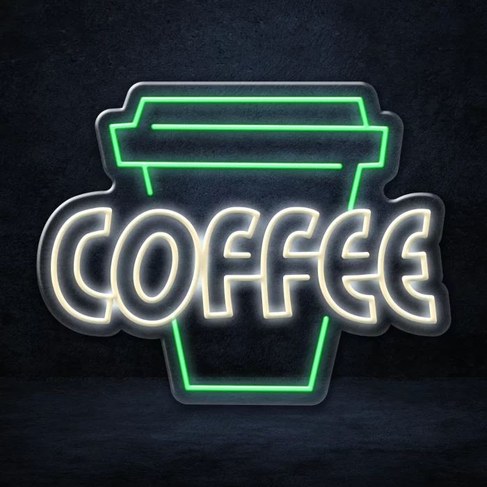 Upgrade your coffee shop with our Coffee Takeaway LED Neon Sign.