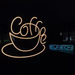 white Coffee Cup LED Neon Sign