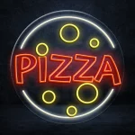 Add some pizzazz to your space with our Round Pizza LED Neon Sign.