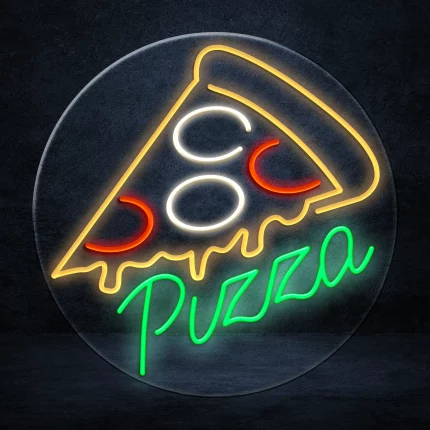 Add a touch of personality to your pizza restaurant or home kitchen with the Pizza LED Neon Sign.