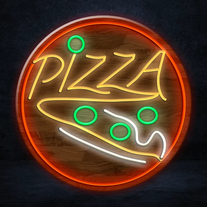 Make a statement with the Hot & Fresh Pizza LED Neon Sign.