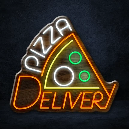 Let everyone know you deliver delicious pizza with our Pizza Delivery LED Neon Sign